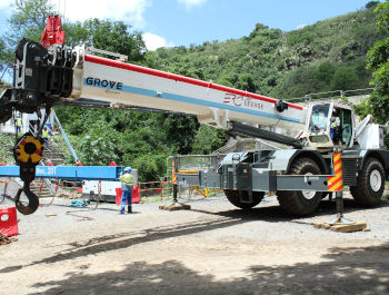 Mobile crane rentals in Mauritius